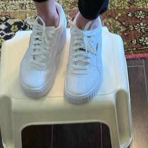 Puma, leather platform, shoes, sneakers